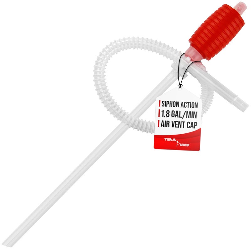TERA PUMP - Heavy Duty Water Based Chemical Resistant Manual Hand-Operated Siphon Pump for Gas, Chemical Insecticides, Diesel, light solvents, etc. - Image 1